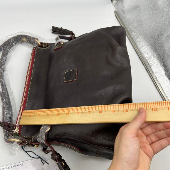 Dooney & Bourke Handbags Florentine Leather Hobo Bag Brown T'Moro - Picture 11 of 16